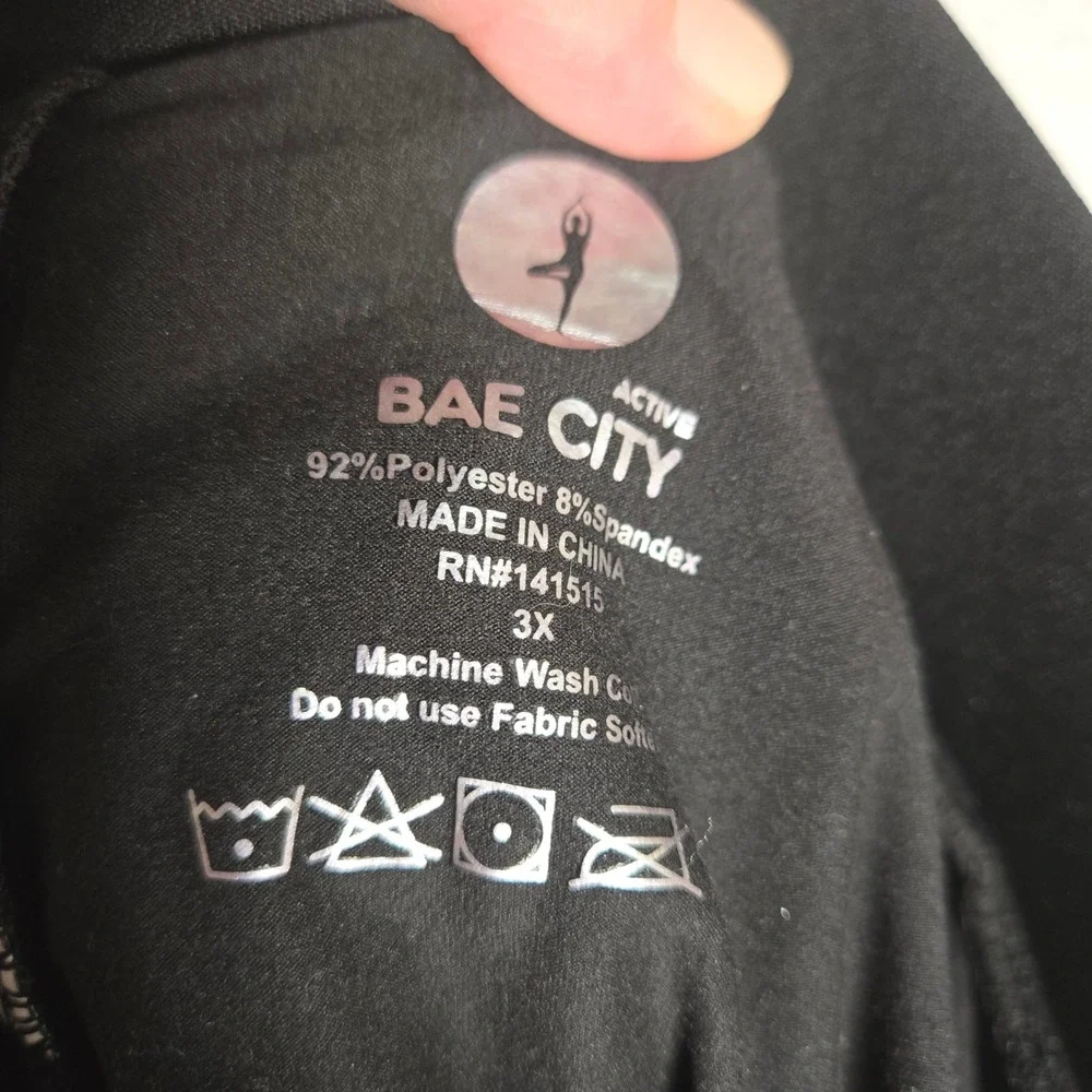 Bae City Active Skort 3X Black Athletic Tennis Golf Skirt Pickleball